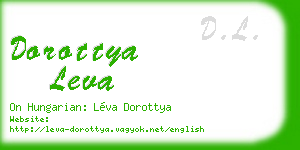 dorottya leva business card